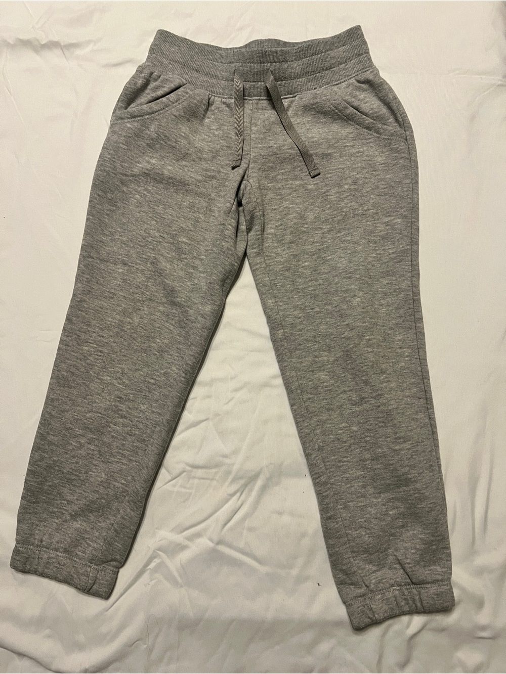 Cat & Jack Heather Gray Kids Sweatpants with Drawstring Size 4-5 T